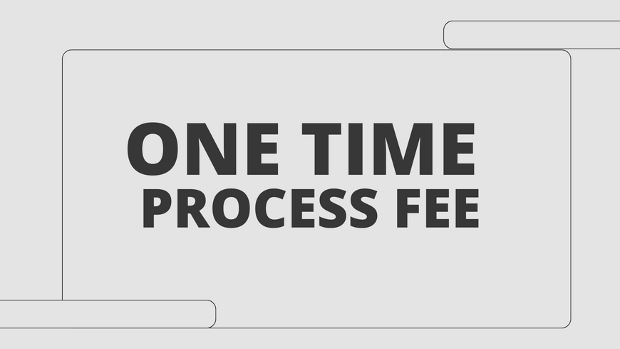 Vonage one time process fee